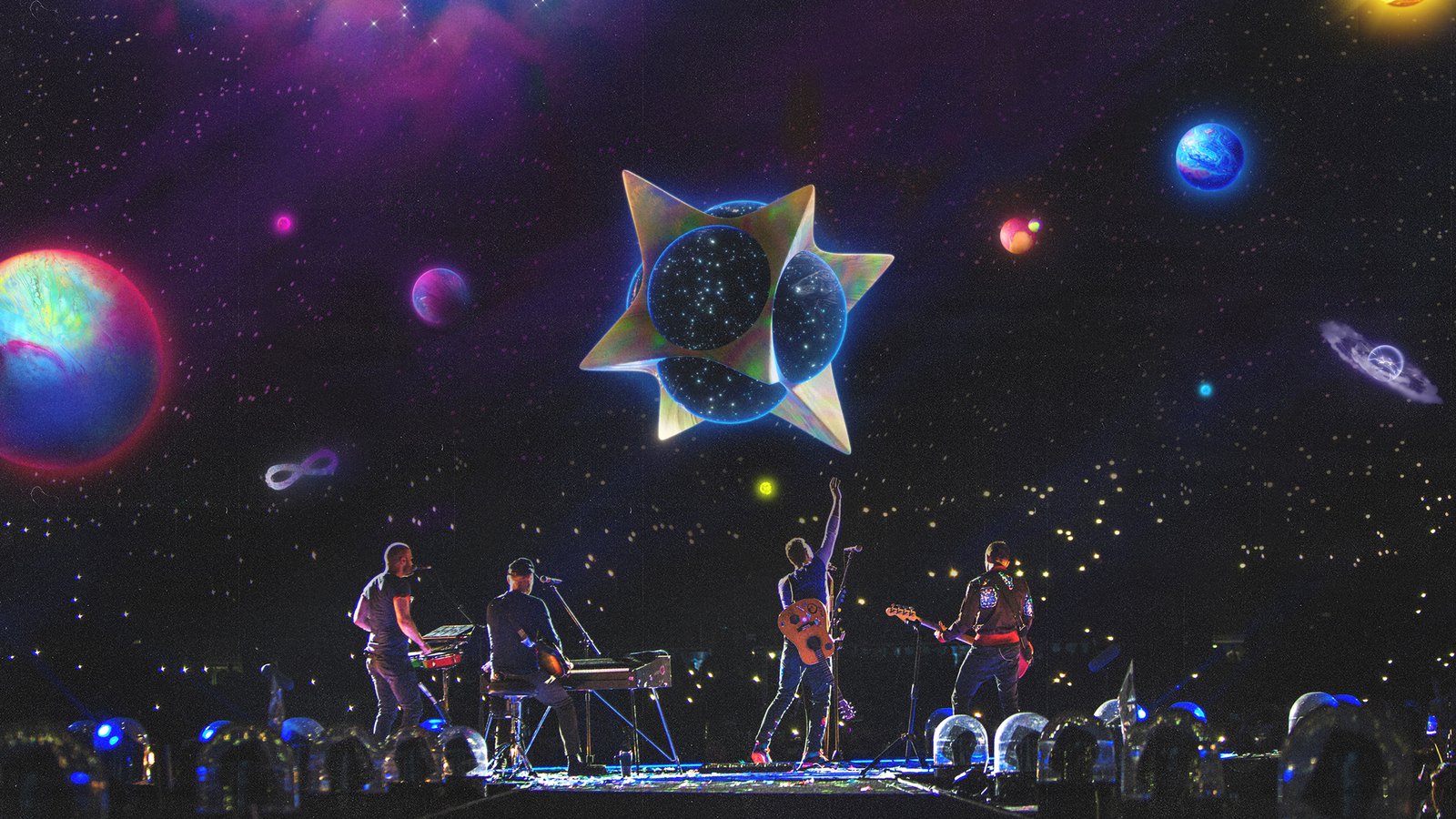 coldplay playing music